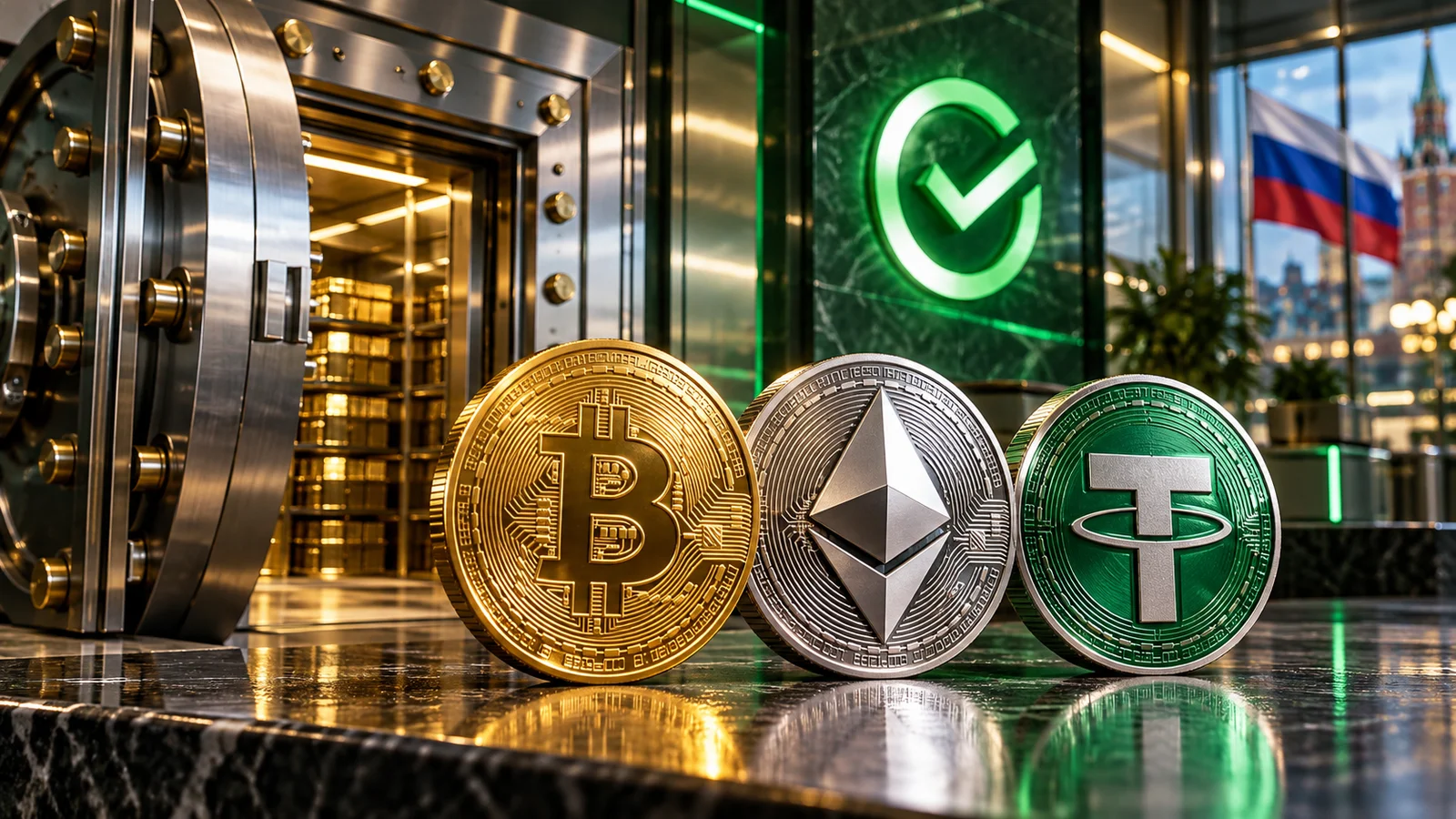 Russia’s Largest Bank Receives Approval for Bitcoin, Ethereum and USDT Services