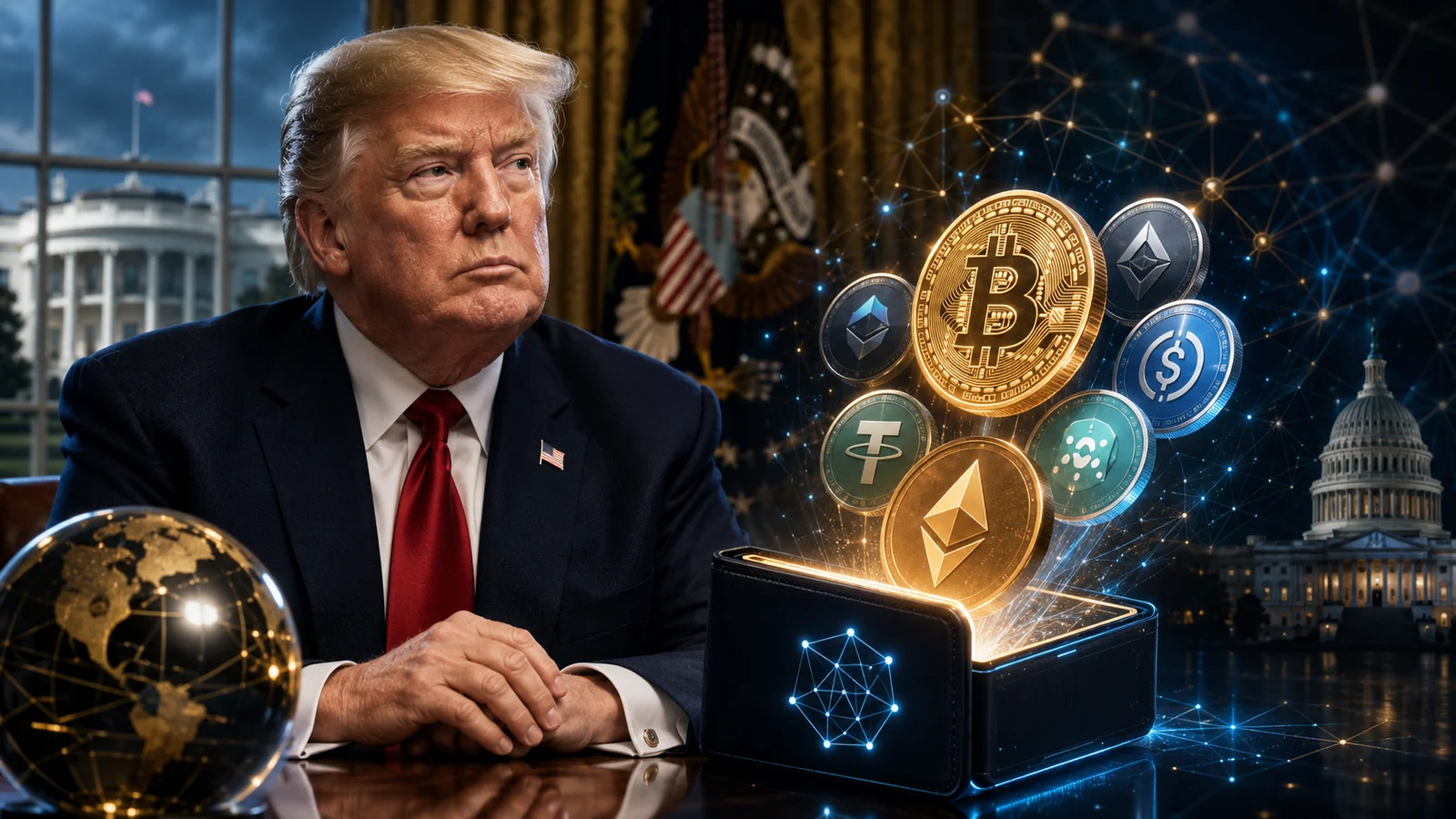 Trump’s Crypto Wallet Revealed: Eight Different Coins From Bitcoin to LINK