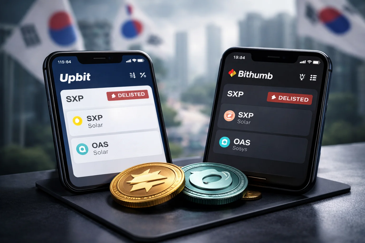 South Korean Exchanges Simultaneously Delist Two Altcoins