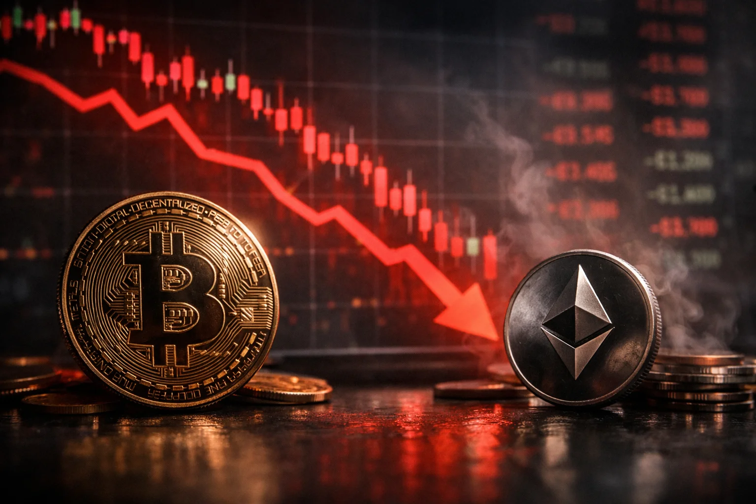 Makro Endişeler Kriptoyu Vurdu: Bitcoin ve ETH Sert Düştü