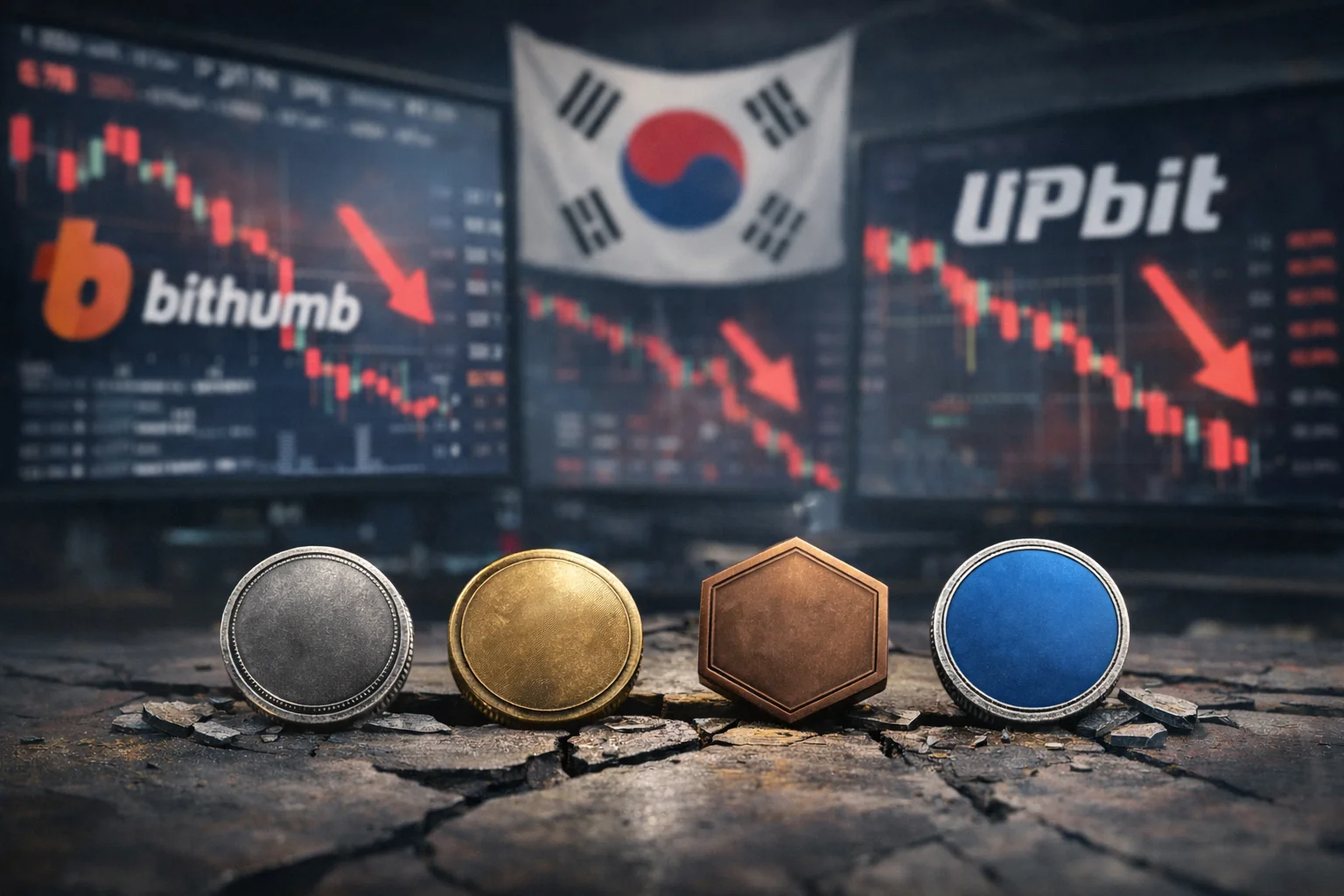 Güney Kore Borsaları 4 Altcoin'i Delist Ediyor: Fiyatlar Düşüşte