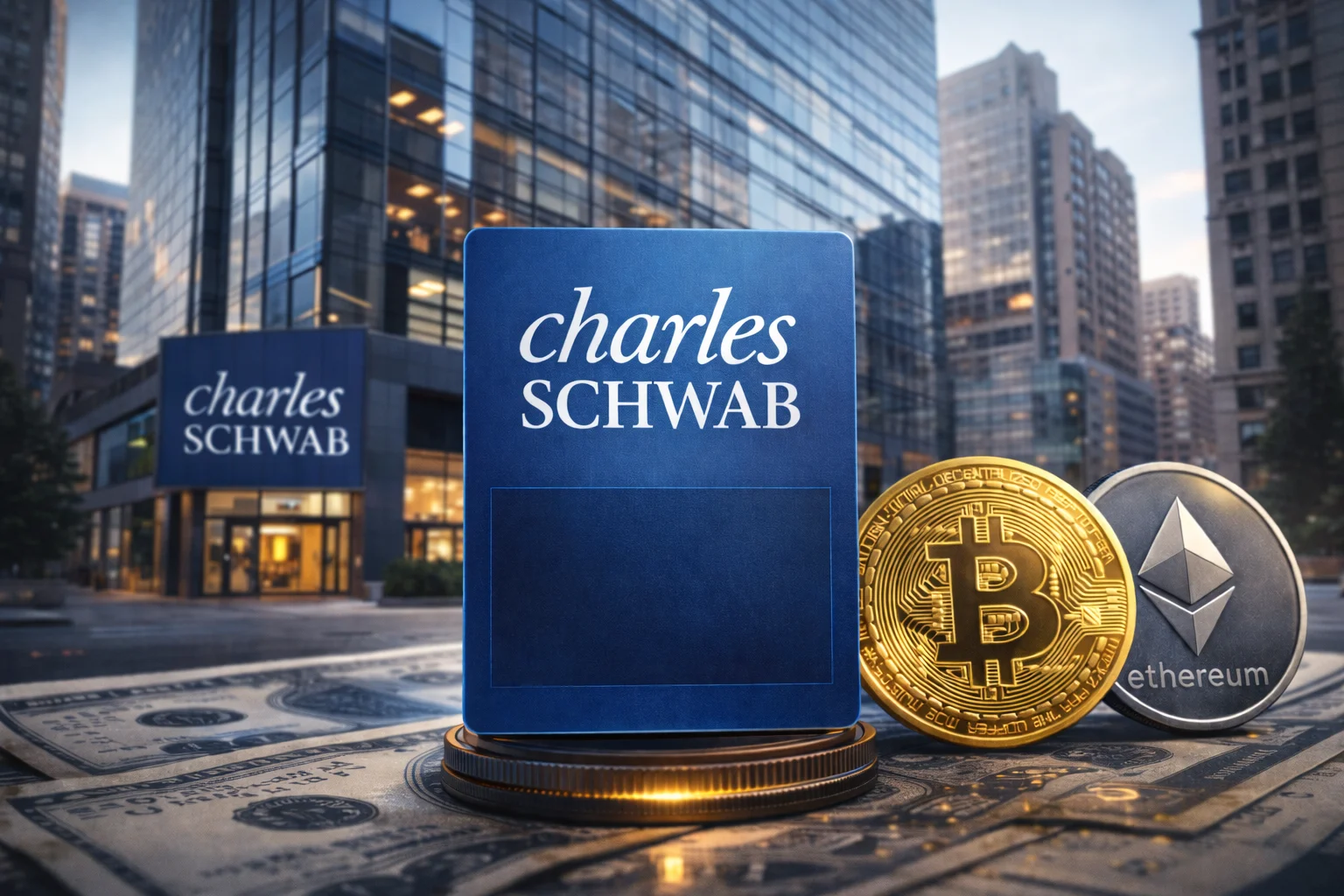 $11 Trillion Giant Schwab Enters Spot BTC, ETH Trading