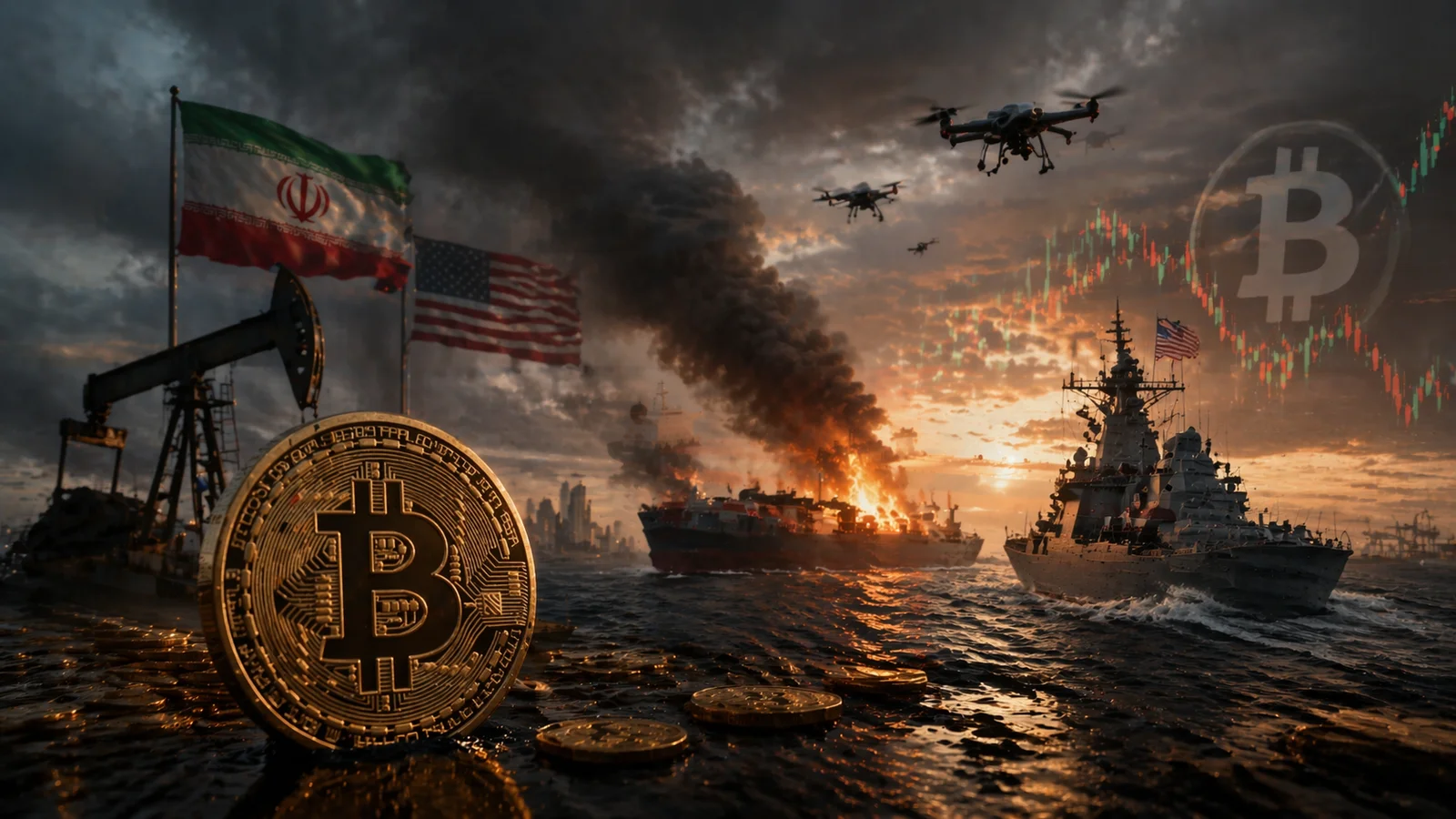 Oil Soars, Bitcoin Shakes: Middle East Tensions Pressure Markets