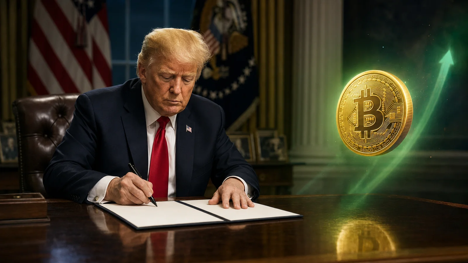 Trump’s Approval of Ethics Provision Lifts Crypto Market, Bitcoin Rises