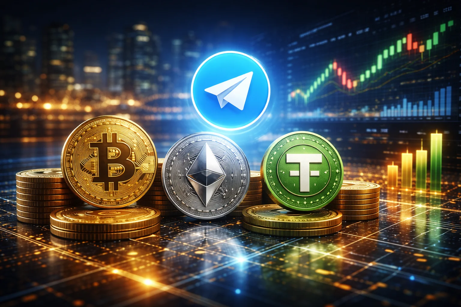 Telegram BTC, ETH ve USDT İçin Kasaları Açtı