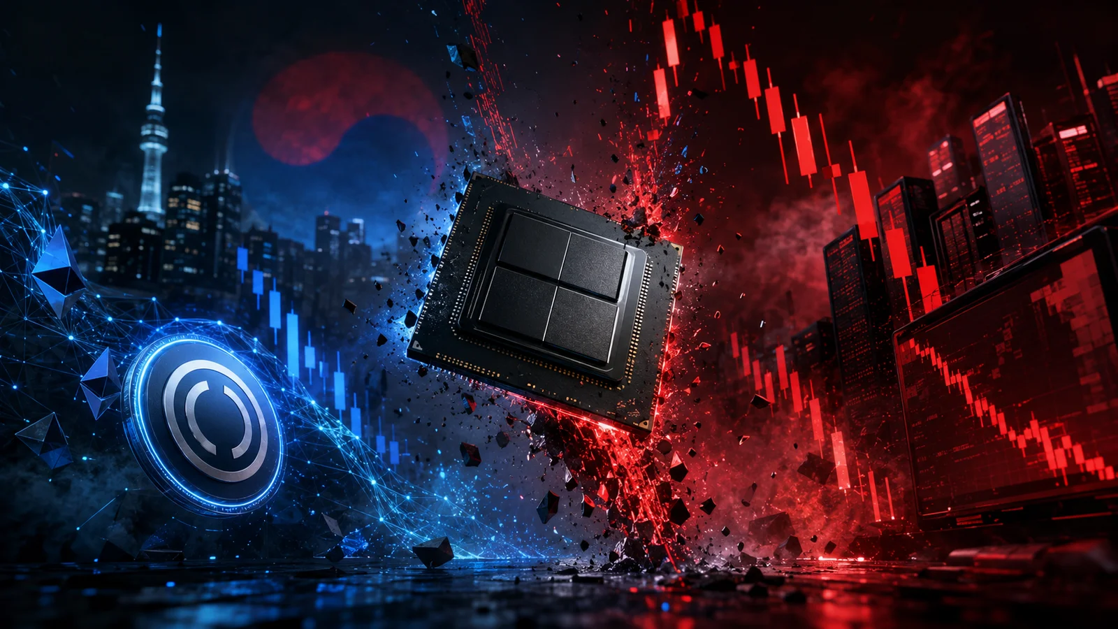 South Korean Chip Giant Crashes in Both Crypto and Stock Markets in One Day
