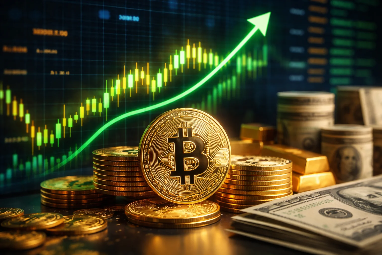 Bitcoin Yükseldi, ETF Girişleri Güç Kazandı