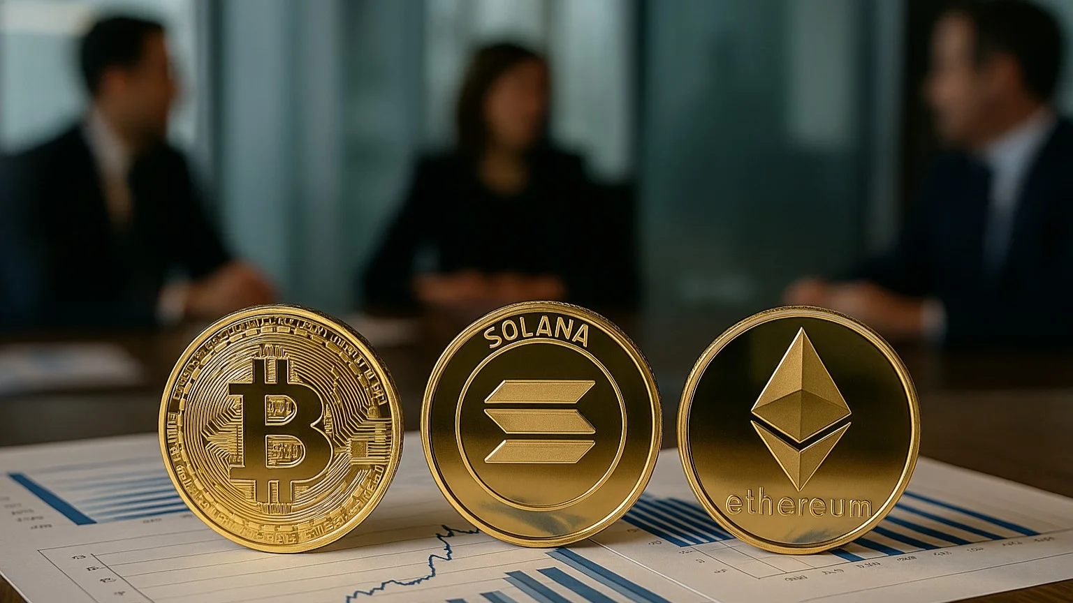 Three Companies Take Action: Bitcoin, Solana, and Ethereum Race Heats Up