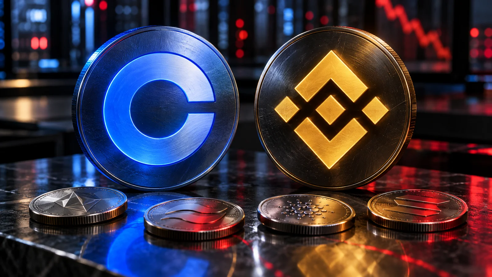 Coinbase and Binance Announce Decisions Affecting 4 Altcoins as Prices Fall